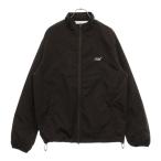 KITH キス Wrinkle Nylon Windsor Panelled Track Jacket ロゴ刺繍ナイロントラックジャケット ブラック