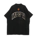 BALENCIAGA バレンシアガ 23SS SKATER OVERSIZED スケーター クラッシュダスト加工 ワッペン 半袖 Tシャツ ブラック 739028 TOVN2