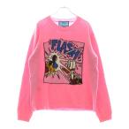 GUCCI グッチ ×Disney Donald Duck Sweater ディズニー キャラクタープリント クルーネックニットセーター ピンク 652620 XKBSI