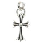 CHROME HEARTS クロムハーツ CH CRS SML W/BALE Wベイル スモールCHクロス ペンダントトップ シルバー BCA218
