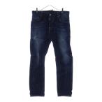 DSQUARED2 ディースクエアード 13AW Tidy Biker Jean ダメージ加工 スキニーデニムパンツ インディゴ S74LA0550
