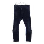 DSQUARED2 ディースクエアード 17AW Tidy Biker Jean ダメージ加工 ペイントスキニーデニムパンツ インディゴ S74LB0203