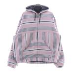 SUPREME シュプリーム 25SS Woven Stripe Hooded Jacket ウーブンストライプフーデッドジャケット ジップアップパーカー ピンク