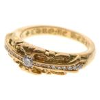 CHROME HEARTS クロムハーツ 22K BABYCLSC P/DIA ベイビークラシック フローラルクロスリング PAVEダイヤ ゴールド BCA055