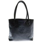 CHROME HEARTS クロムハーツ FS TOTE FSトート クロスパッチ付きレザートートバッグ ブラック
