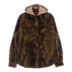 シュプリーム 25SS カモフラージュ オンブレチェック フーデッド フランネル シャツ フード付き長袖シャツ カーキ
