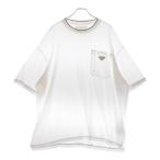 PRADA プラダ 22SS T-Shirt トライアングルロゴ 半袖Tシャツ ホワイト UJN790 S221 10D3