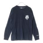 CHROME HEARTS クロムハーツ OLD DAGGER LOGO L/S Tee オールドモデル 袖フローラル ダガーロゴプリント長袖Tシャツ カットソー ブラック