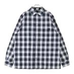 ショッピングロエベ LOEWE ロエベ アナグラムパッチ チェック柄 長袖シャツ ブラック H526Y05W70