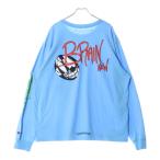 CHROME HEARTS クロムハーツ ×MATTY BOY BRAIN NEW L/S TEE マッティボーイ ブレインニュー 長袖Tシャツ ロングスリーブカットソー ブルー
