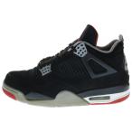 ショッピングjordan NIKE ナイキ AIR JORDAN 4 RETRO FIRE RED-CEMENT エアジョーダン4 レトロ ブレッド ハイカットスニーカー ブラック US9/27.0cm 308497-06