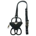 PRADA プラダ Re-Nylon Phone Holder リナイロン トライアングルロゴ スマートフォンホルダー ミニポーチ ブラック1ZT054