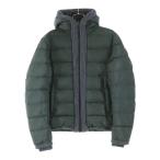 MONCLER モンクレール CANUT ロゴパッチ フーデッド ダウンジャケット カーキ 32091413114554155