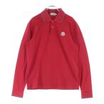 MONCLER モンクレール MAGLIA POLO MANICA LUNGA ロゴワッペン 長袖ポロシャツ レッド