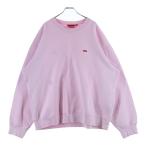 ショッピングsupreme SUPREME シュプリーム 23SS Small Box Crewneck スモール ボックスロゴ クルーネックスウェットトレーナー ピンク