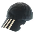 BALENCIAGA バレンシアガ ×adidas アディダス ロゴストライプベースボールキャップ 帽子 712160 410B2 ブラック