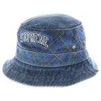 SUPREME シュプリーム 18AW Diamond Stitch Crusher デニムバケットハット 帽子 インディゴ