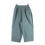 ANCELLM Anne cell m24SS WISM специальный заказ TUCK SWEAT PANTS with m повреждение обработка tuck тренировочный брюки зеленый ANC-PT43-EX