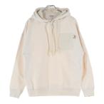 LOEWE ロエベ Anagram Patch Hoodie レザーアナグラムパッチ プルオーバースウェットパーカー フーディー アイボリー H526Y25X31