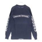 ショッピングクロムハーツ CHROME HEARTS クロムハーツ OLD CH L/S T-SHIRT オールド スクロールプリント 長袖Tシャツ ロンT ブラック