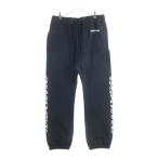ショッピングHEARTS CHROME HEARTS クロムハーツ SWTSHRT PANTS フロントスクロールラベル サイドロゴ プリント スウェットパンツ ブラック