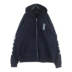 CHROME HEARTS クロムハーツ SWTSHRT HD ZIP アームロゴプリント ダガージップアップスウェットパーカー フーディー ブラック