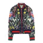 ショッピングgucci GUCCI グッチ Floral Silk Bomber Jacket フローラル 花柄 シルクボンバージャケット ブラック 409560 ZGZ47