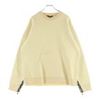 ルイヴィトン 22SS オープンスリーブ モノグラム ラウンジウェア プルオーバー ニットセーター ベージュ レディース RW221W LN5 FMKL14