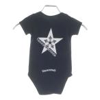 ショッピングCHROME CHROME HEARTS クロムハーツ ROMPERS STAR スタープリント ロンパース ブラック ベビー服