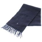 POLO RALPH LAUREN ポロラルフローレン フリンジマフラー スカーフ ネイビー