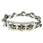 CHROME HEARTS Chrome Hearts ID 3 STARs lease ta-ID fancy ссылка браслет 13LINK серебряный 