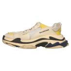 バレンシアガ 17AW Triple S DSM トリプルエスドーバーストリートマーケット限定 ユーズド加工ローカットスニーカー ホワイト 483513