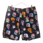 SUPREME シュプリーム 17AW Gonz Heads Short ゴンズ 総柄 コットン ショーツ ショートパンツ ブラック/マルチ