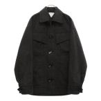 BOTTEGA VENETA (ボッテガヴェネタ) ウール フロント マルチポケット ステンカラーコート ジャケット ダークグレー 659450 V0YO0