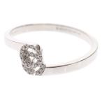 GUCCI グッチ 18KWG Diamond GG Running Ring ダイヤモンド ランニング リング 指輪 ホワイトゴールド 457127
