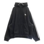バレンシアガ 23SS ×adidas STRIPES FLEECE JACKET アディダス 3ストライプオーバーサイズフリースジャケット ブラック 725313 TNQ23