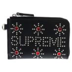 SUPREME シュプリーム 23SS ×HTC Hollywood Trading Company Studded Wallet スタッズレザー コンパクト ウォレット 財布 ブラック