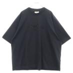 VETEMENTS ヴェトモン ラインストーン ロゴ 半袖 Tシャツ ブラック VL22TR300B