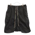 DRKSHDW (ダークシャドウ) 14SS Drawstring Waxed Pod Shorts ドローストリング ハーフパンツ ショーツ ブラック DU14S7380-TBM