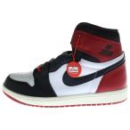 ナイキ AIR JORDAN 1 エアジョーダン1ブラックトゥリイマジンド ハイカットスニーカー ホワイト/ブラック/レッド US9/27cm DZ5485-106