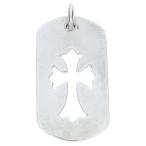 ショッピングHEARTS CHROME HEARTS クロムハーツ D TAG SML CO CRS カットアウトクロスドッグタグ スモール ペンダントトップ シルバー BCA242