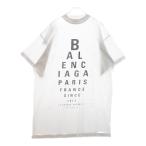 BALENCIAGA バレンシアガ Oversized T-Shirt ダメージ加工 オーバーサイズ 半袖Tシャツ カットソー ホワイト 811688 TRVU6