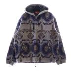SUPREME シュプリーム 22AW Supreme Woven Hooded Jacket ウーブンフーデッドジャケット ジップアップパーカー パープル