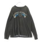 セントマイケル 24AW LS TEE / BTFL BASTARS ヴィンテージ加工 ロングスリーブカットソー 長袖Tシャツ ブラウン SM-YS1-0000-013