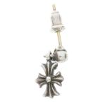 CHROME HEARTS クロムハーツ TNY E CH PLS タイニーE CHプラス ドロップピアス シルバー BCA119