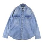 BOTTEGA VENETA ボッテガヴェネタ ヴィンテージ加工 デニムシャツジャケット インディゴ 754704 V34A0