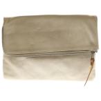 BUTTERO Buttero Leather Clutch Bag кожа клатч ручная сумочка бежевый 
