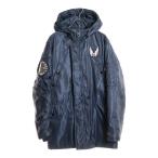 ショッピングスカル lucien pellat-finet ルシアンペラフィネ N-3B スカル ワッペン 刺繍 中綿 フライト ロングミリタリージャケット アウター ブラック