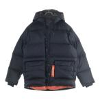 Onitsuka Tiger オニツカタイガー DOWN JACKET ジップアップ フーデッド ダウンジャケット ブラック 2183B582