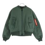 Onitsuka Tiger オニツカタイガー BOMBER JACKET ナイロン切替 ジップアップ ボンバージャケット カーキ 2183B583